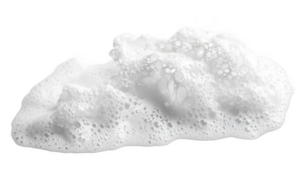 Soap foam, colorful bubbles isolated on white, clipping path  
 - Powered by Adobe