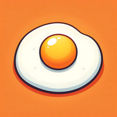 fried egg on a plate