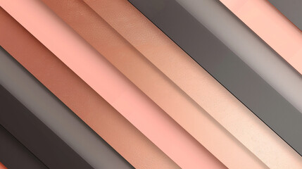 A minimalist gradient abstract layout with diagonal stripes transitioning from black to rose gold, accented with soft glowing highlights for a modern and professional look.