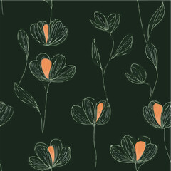 Illustration of floral Seamless Pattern