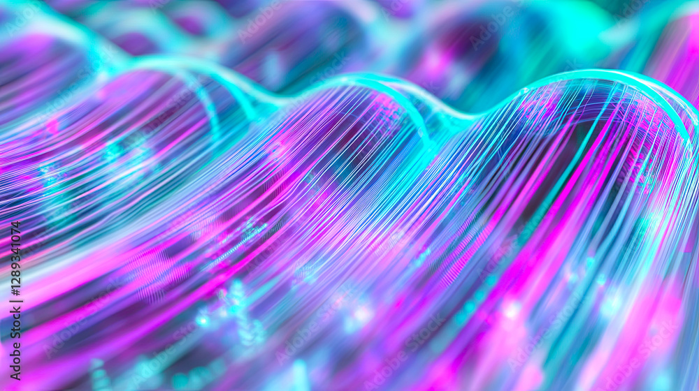 Aufkleber Exploring the Intersection of Innovation and Physics in a Vibrant Wave of Technology