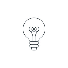 Light Bulb icon symbol vector illustration isolated on white background
