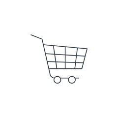 Shopping Cart icon symbol vector illustration isolated on white background