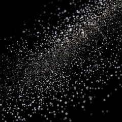 Obraz premium Silver glitter wallpaper is a stylish and elegant choice that adds a touch of shimmer.