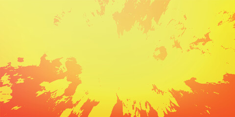 Obraz premium Watercolor abstract background on canvas with a dynamic mix of mustard yellow, teal and burnt orange