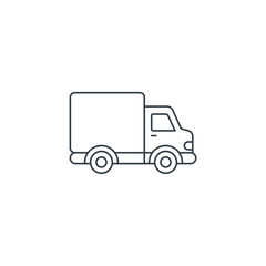 Delivery Truck icon symbol vector illustration isolated on white background
