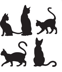 black cat silhouettes