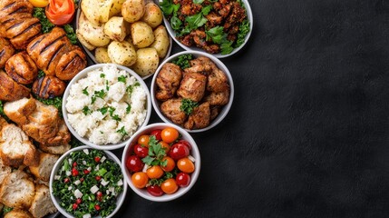 Assorted Grilled Meats and Sides Platter (1)