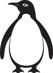 Penguin Silhouette Standing Alone