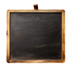 Fototapeta premium Blank Chalkboard with Wooden Frame Isolated on transparent background