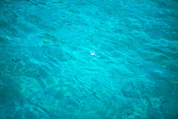 Serene Beauty: Close-Up Blue Sea Water Background