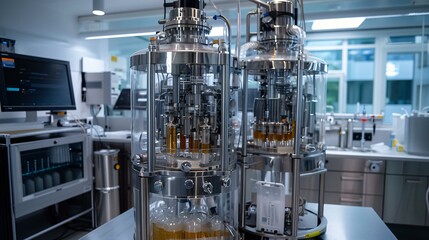 A research laboratory specializing in ethanol fuel development, refining bioenergy solutions for a more efficient alternative energy source