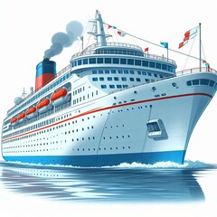 Obraz premium Luxury Ocean Liner Drawing