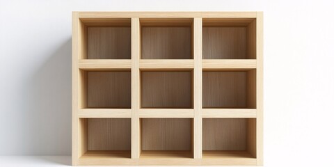 Functional White Background Cube Shelving for Modern Spaces