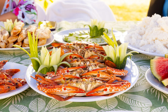 Pan fried  Filipino alimasag Crab 