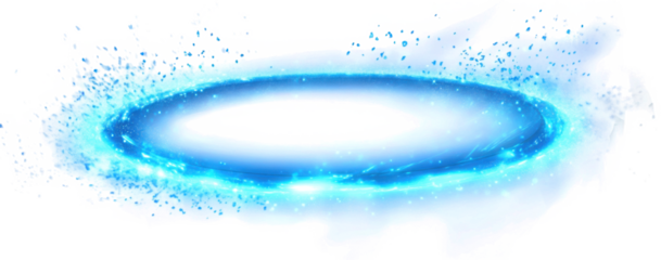 PNG Holographic wave light element blue art futuristic. 
