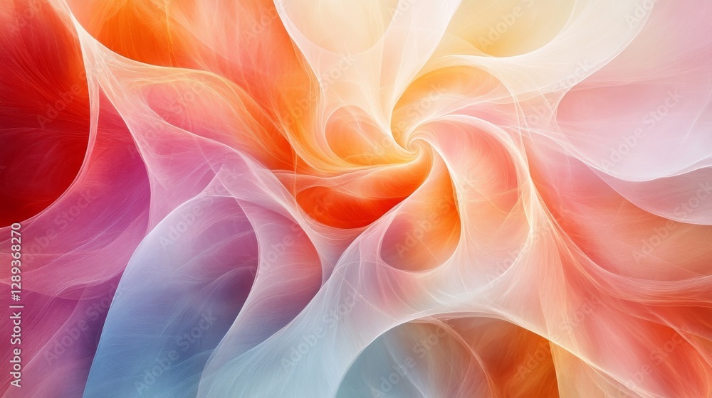 Poster the colorful swirls and flows of an abstract artistic composition