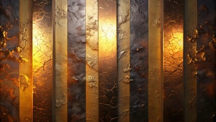 Metallic Texture Background with Vertical Stripes and Embossed Detail