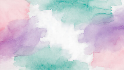 Abstract watercolor background in pastel colors