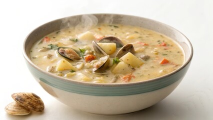 Clam Chowder in Bowl