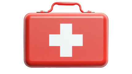 Obraz premium Concept of first aid kit, first aid kit supplies on a transparent background, PNG