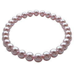 Obraz premium Pink Pearl Necklace with Elegant Design, Perfect for Jewelry and Fashion Photography