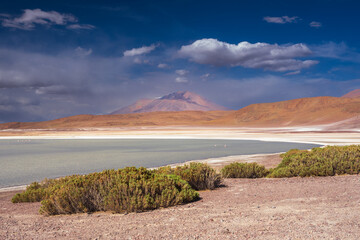 Eduardo Avaroa Andean Fauna National Reserve, Blanca, Verde, Salvatore Dali Desert, Bolivia. Best landscape of Bolivia, wallpaper