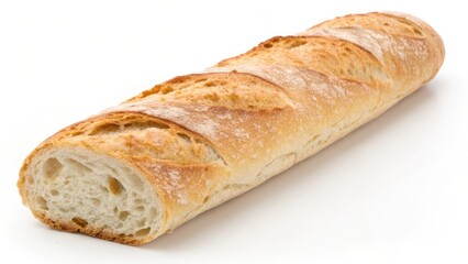Naklejka premium French Bread, Baguette, Isolated on White