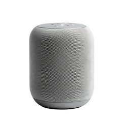 Apple HomePod Speaker Isolated on Transparent Background