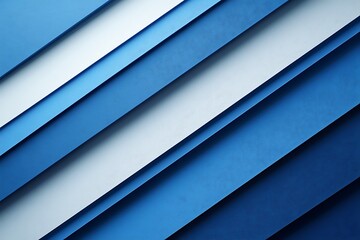 Obraz premium Abstract Diagonal Stripes in Deep Blue and White