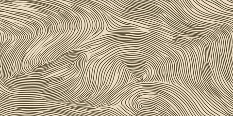 Obraz premium Sage green and beige wavy lines seamless pattern. Elegant neutral repeat background for design, fabric, textiles, packaging, wallpapers, invitations, and branding