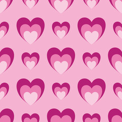 seamless pattern with hearts