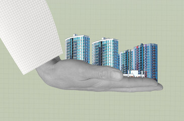Real estate business concept. Broker assisting with home purchase, loan, and mortgage options for...
