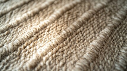Closeup view of a knitted blanket featuring textured yarn details
