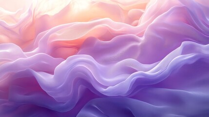 Obraz premium Silken Fabrics in Pastel Colors with Soft and Flowing Shapes
