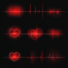 herz, herzschlag, impuls, beats, ecg, gesundheit, ecg, medikament, ecg, graph, ecg, beaufsichtigen, leitung, vektor, medizinisch, kardiologie, hospital, liebe, abbildung, welle, gesundheitswesen, exis