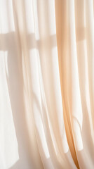 Obraz premium Sunlight filtering through sheer curtains creating soft abstract patterns
