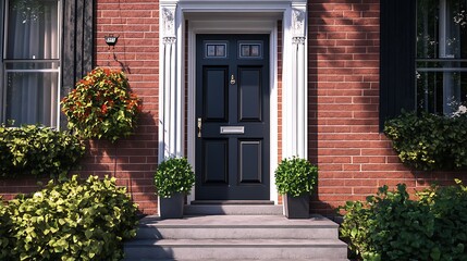 Front Door Front door and stoop. House