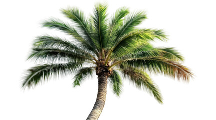Tropical palm tree, cut out

