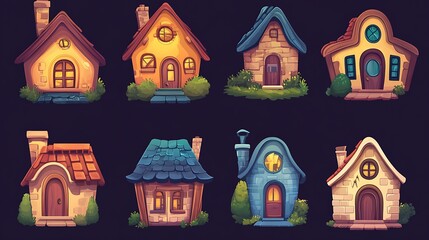 home and house icon set. vector illustration image. home and house icon set. vector illustration image. House