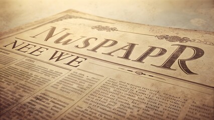 Vintage Newspaper Headline