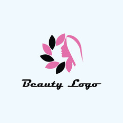 Fototapeta premium spa beauty salon and makeup natural beauty logo design vector