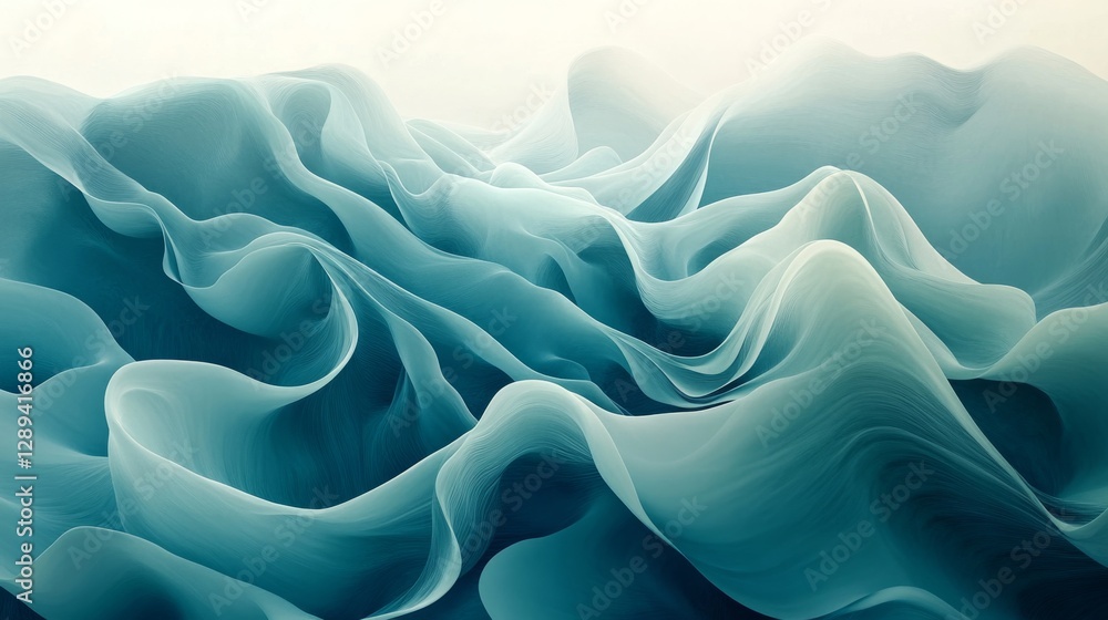 Poster abstract representation of flowing water creates a unique visual design