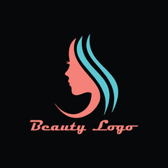 spa beauty salon and makeup natural beauty logo design vector