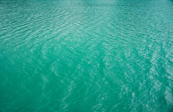 Lake Brienz has an intense turquoise color, due to the mixture of minerals and glaciers. Cantoon of Bern in Switzerland. North of the Alps .