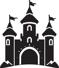 Fototapeta premium The Castle Under the Stars A Night of Magic and Wonder
