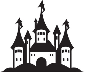 Obraz premium The Castle of Eternal Shadows A Journey Through Dark Histories