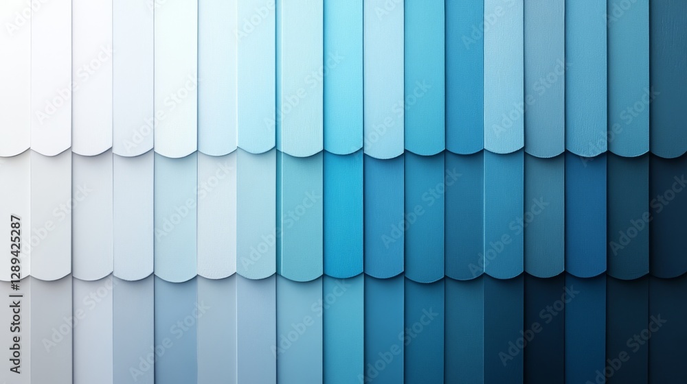 Poster a gradient of blues showing many different shades of color