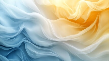 Obraz premium The Softly Colored Silky Fabric Swirls Present An Artistic Display