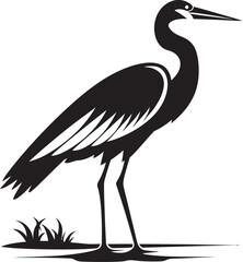 Obraz premium Herons in Folklore Tales of Wisdom and Mystique Across Cultures